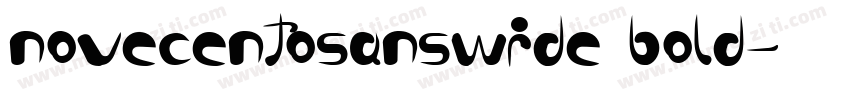 novecentosanswide bold字体转换
